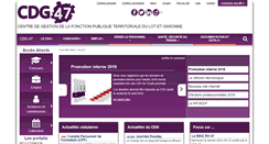 Desktop Screenshot of cdg47.fr